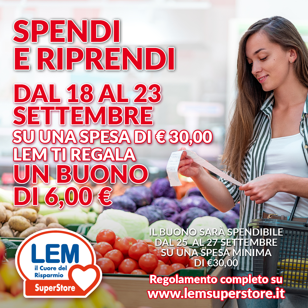 Torna: Spendi e Riprendi dal 18 Settembre