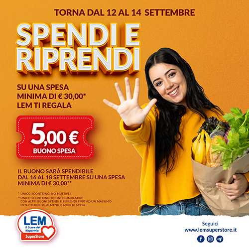 Settembre è tempo di Spendi e Riprendi